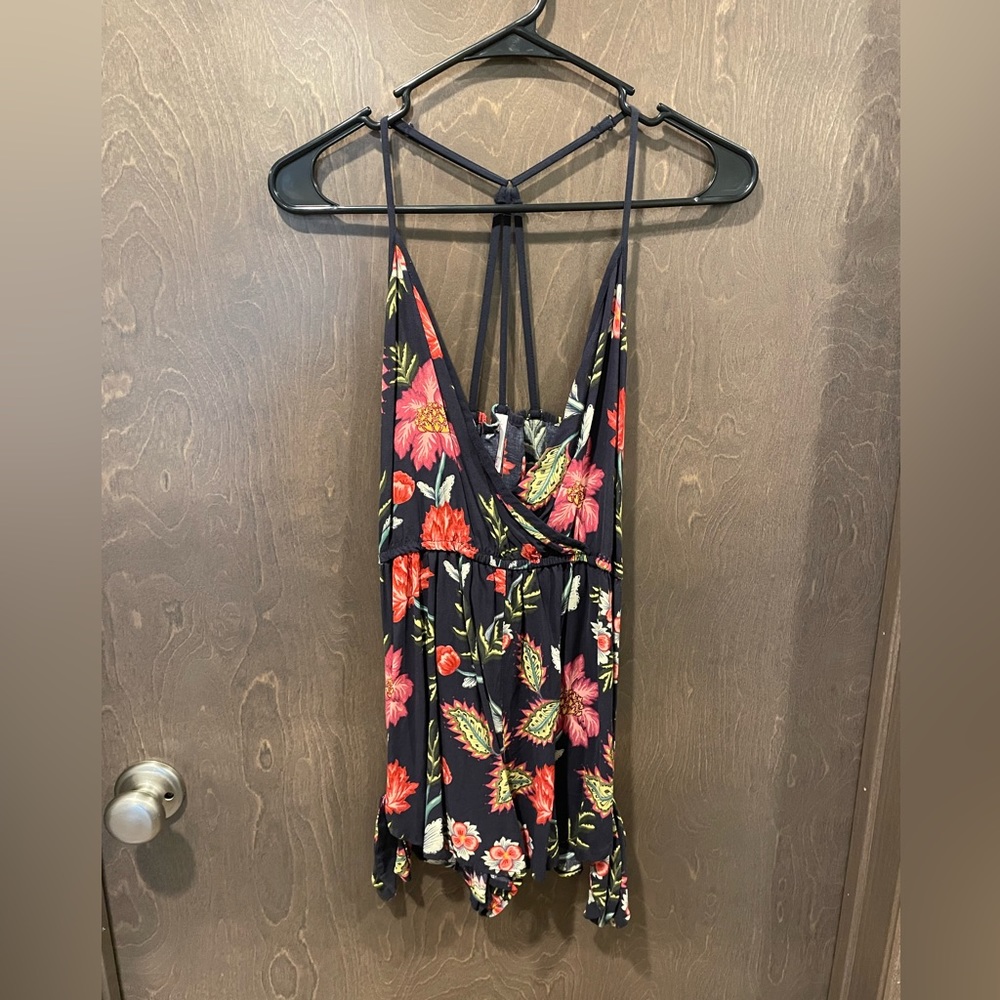 Spaghetti strap romper